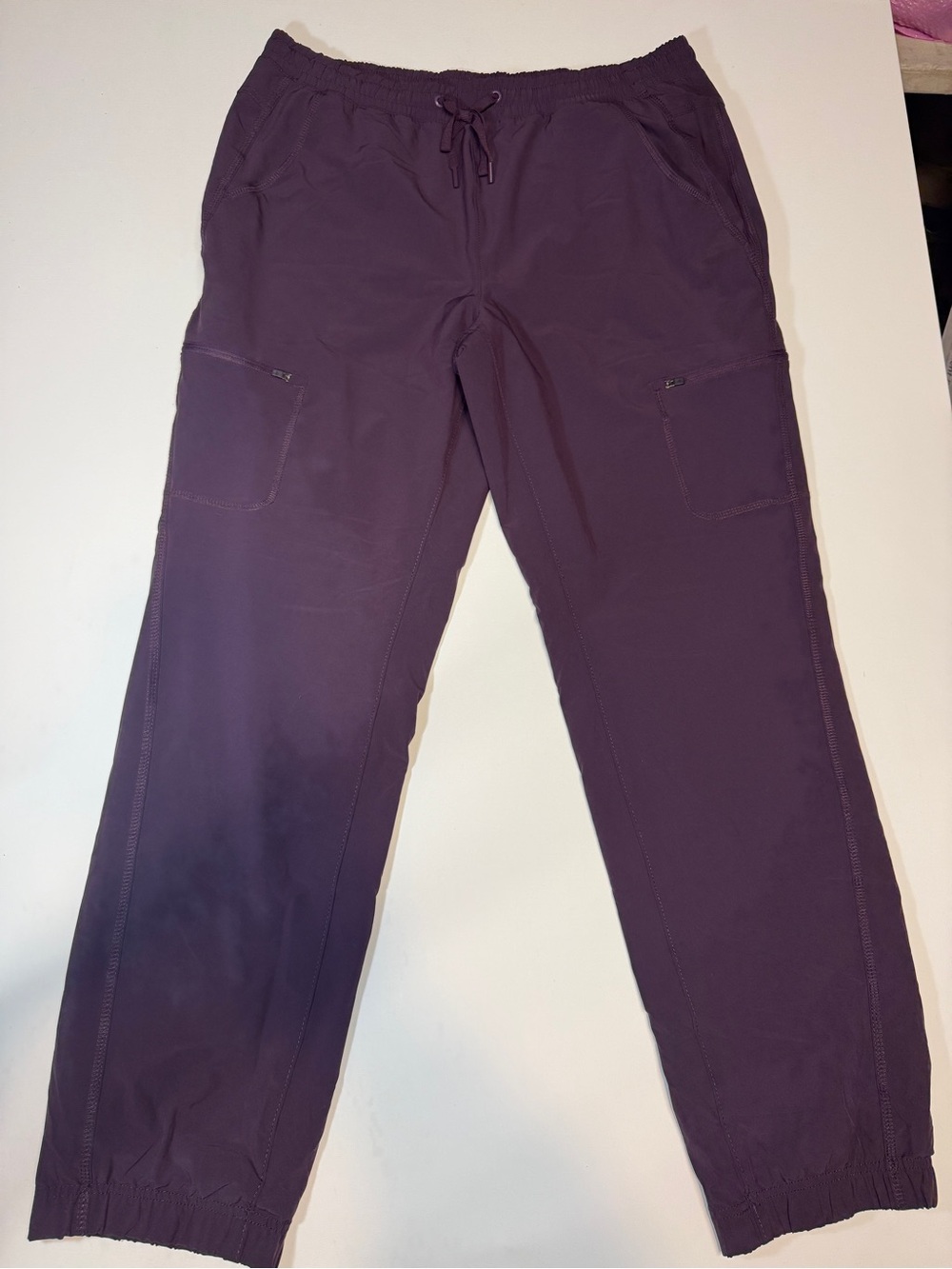 Eddie Bauer Woman’s Plum Elastic-Waist Fleece Lined Pants